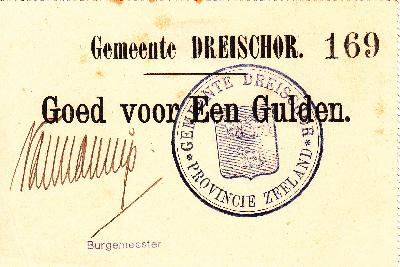 Beschrijving voorzijde: Nr.169 STEMPEL